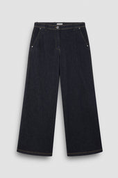 Stretch Cotton Trousers With Effect