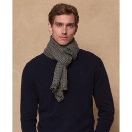 Houndstooth Scarf in Green Check