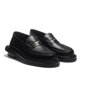 Loafer J.M. Weston x sacai [Black soft calf leather]