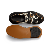 Mule Loafer J.M. Weston x sacai [Hairy calfskin with cow pattern]