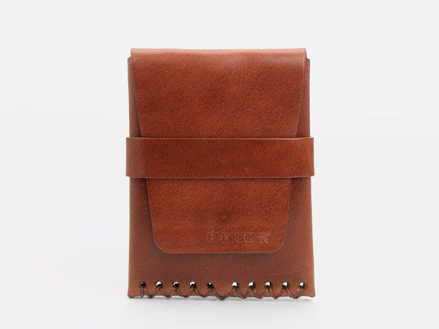 No. 155 Card Case with Flap, Tan