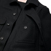 Mackinaw Wool Cruiser Jacket - Dark Navy / Solid