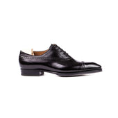 Elegant Straight Cap Toe Oxford With Second Brogued Topline