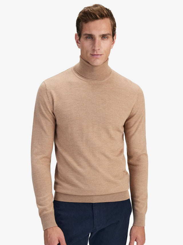 Beige Turtleneck