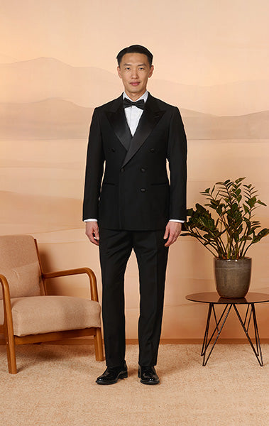 Black - Ellis Double Breasted Tuxedo