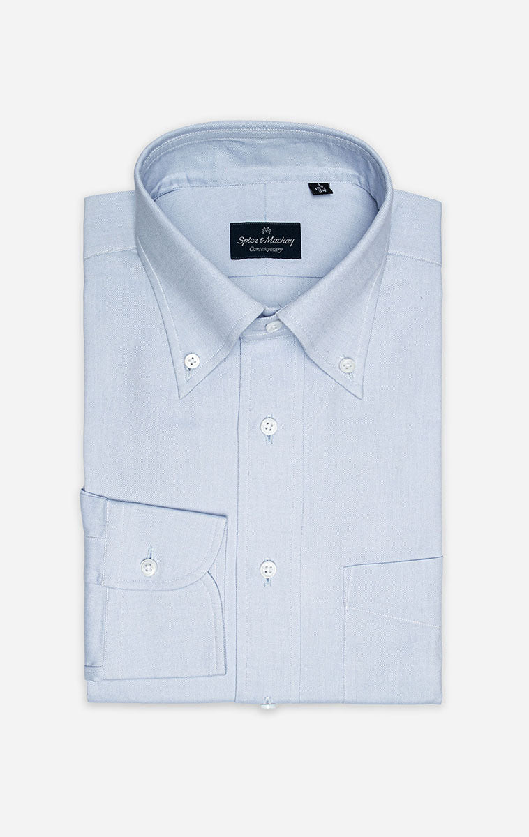 Light Button Down Collar Pin Oxford