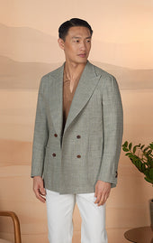 Sage Green Check - Moro Double-Breasted Sportcoat
