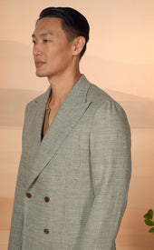 Green Check Moro Double Breasted Sportcoat