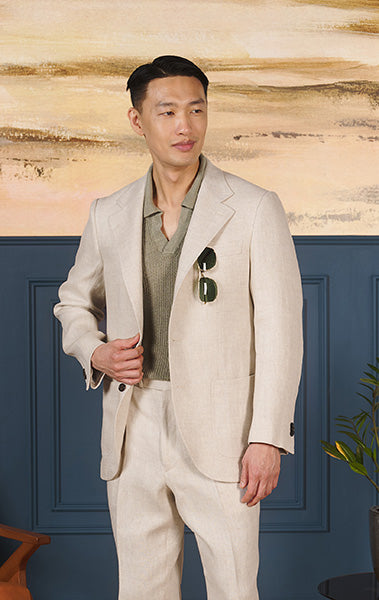 Natural Herringbone - Neo 3 Sportcoat
