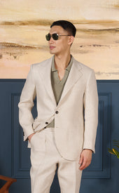 Natural Herringbone Neo 3 Sportcoat