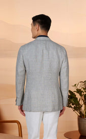 Lt Gray Check Hopsack Moro Sportcoat