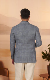 Lt Blue Hopsack Moro Sportcoat