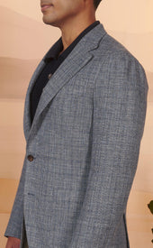 Lt Blue Hopsack Moro Sportcoat