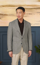 Dark Brown Houndstooth Neo 3 Sportcoat