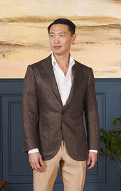 Dk. Brown Herringbone - Neo 3 Sportcoat