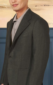 Green Herringbone Neo 3 Sportcoat