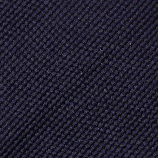 Plain Repp Bespoke Silk Tie - Midnight