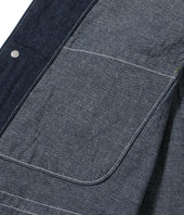 Sugar Cane Work Vest Blue Denim