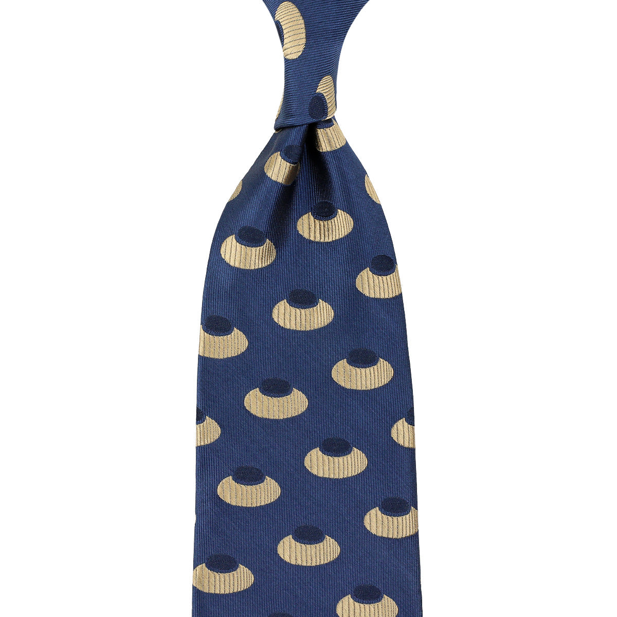 Geometrical Jacquard Silk Tie Light Hand Rolled