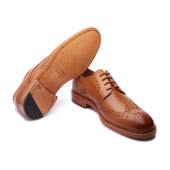 Rudolph Wingtip Derby Natural Goodyear Welted Classics Collection