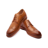 Rudolph Wingtip Derby Natural Goodyear Welted Classics Collection