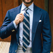Plain Silk Pocket Square Hand Rolled