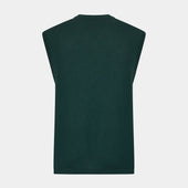 Petrol Fine Merino V Neck Vest