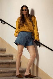 Lucio Unisex Sweater In Knit And Fabric