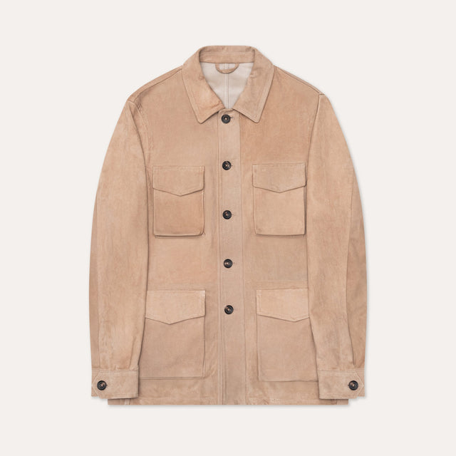 Taupe Suede Travel Jacket