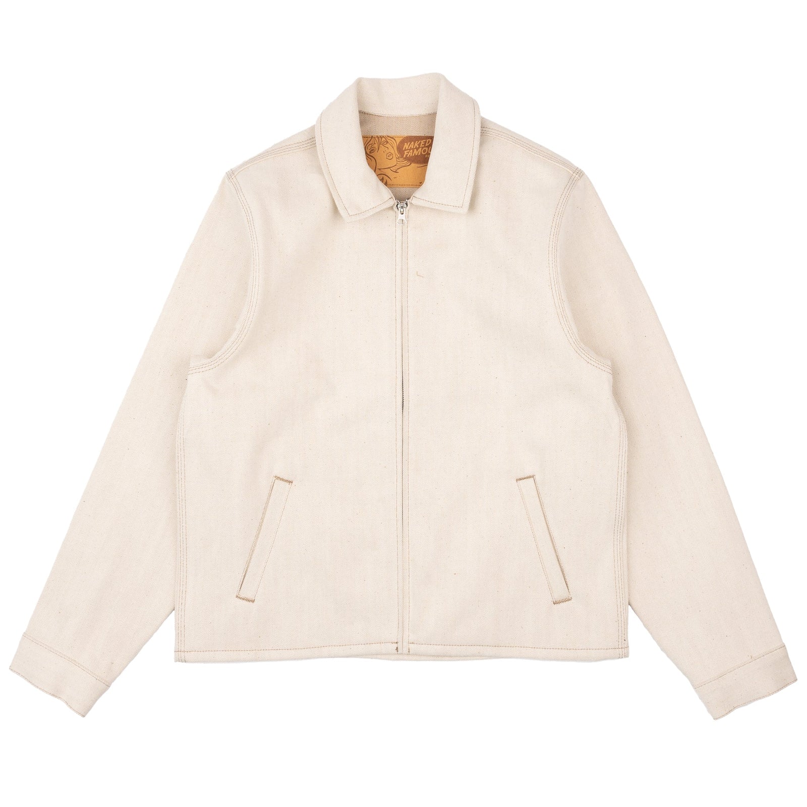 Zip Jacket All Natural Foxfibre Selvedge