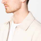 Zip Jacket - All Natural Ecru Foxfibre® Selvedge