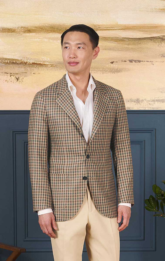 Brown & Green Gun Check - Neo 2 Sportcoat