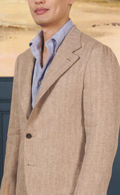 Golden Wheat Herringbone Neo 2 Sportcoat