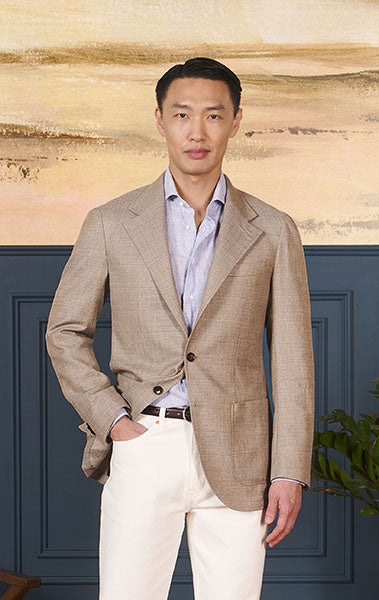 Taupe Hopsack - Neo 2 Sportcoat