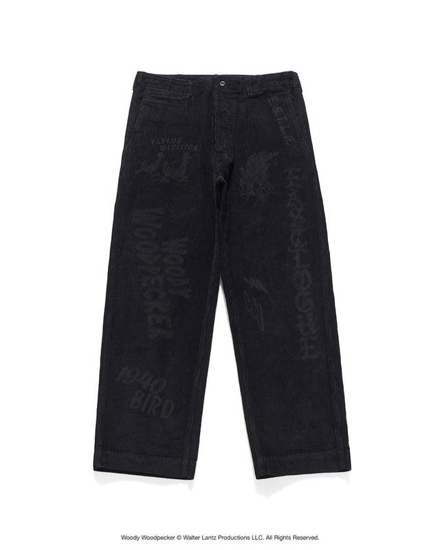 VINTAGE MEMIRIAL CHINO PANTS / BLACK CORDUROY