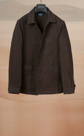 Dark Brown Moleskin Chore Coat