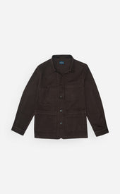 Dark Brown Moleskin Chore Coat
