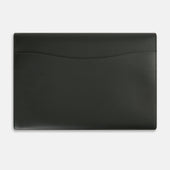 Green Leather Snap Fasten Pouch