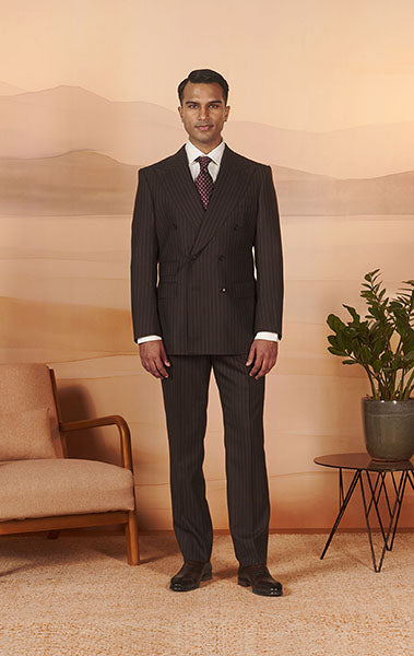 Chocolate Pinstripe - Mayfair Suit