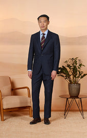 Navy Pinstripe - Mayfair Suit