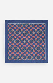 Red Foulard Silk Pocket Square