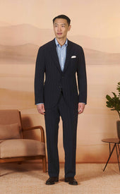 Chalk Stripe Seersucker Moro Suit
