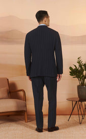 Chalk Stripe Seersucker Moro Suit