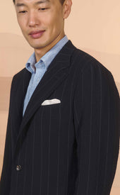 Chalk Stripe Seersucker Moro Suit