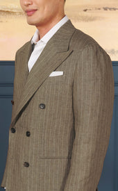 Chalk Stripe Double Breasted Neo 2 Suit