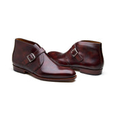 Veyron Single Monk Chukka Boot Chestnut Museum Calf New Age