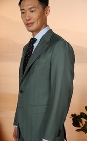 Green Herringbone Rivo Suit