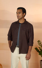 Coffee Cpo Overshirt