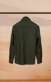 Dark Green Cpo Overshirt