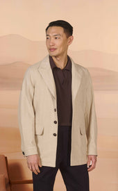 Natural Herringbone Teba Jacket